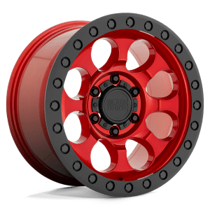 BR RIOT 17X9 6X120 +12 67 CNDY RED BLK