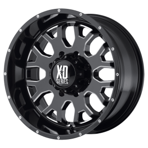 XD808 MENACE 17X9 6X135 G-BLK/MILL 0MM